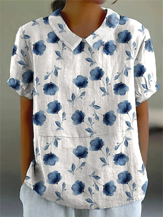 Women's Blouse Print Floral Graphic Abstract Vintage