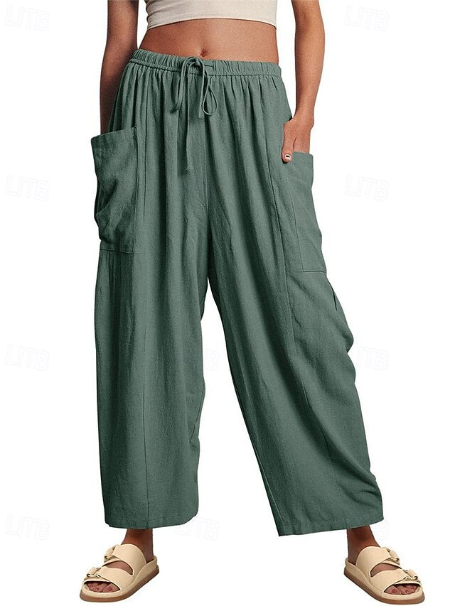 Women's Culottes Wide Leg Wide Leg Chinos Elegant Vacation