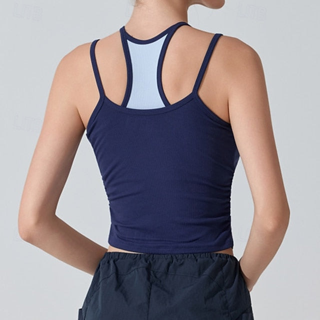 Women's Solid Colored Tank Top Sport Top UV Protection