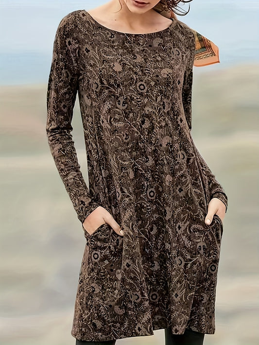 Women's Knee Length Dress Casual Dress T Shirt Dress Tee