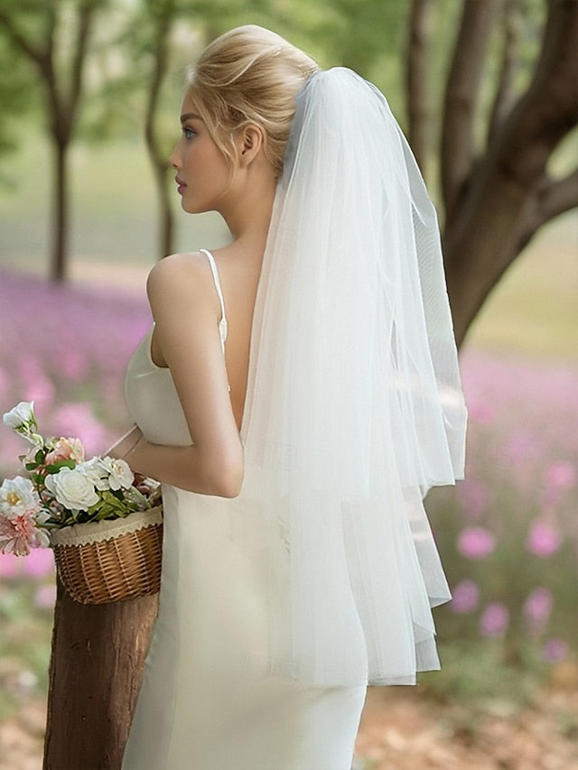 Veil Bridal Tulle Elegant Two-Layer – Soft with Classic