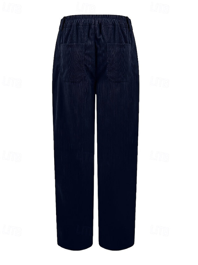 Women's Chinos Straight Casual Full Length Medium Waist