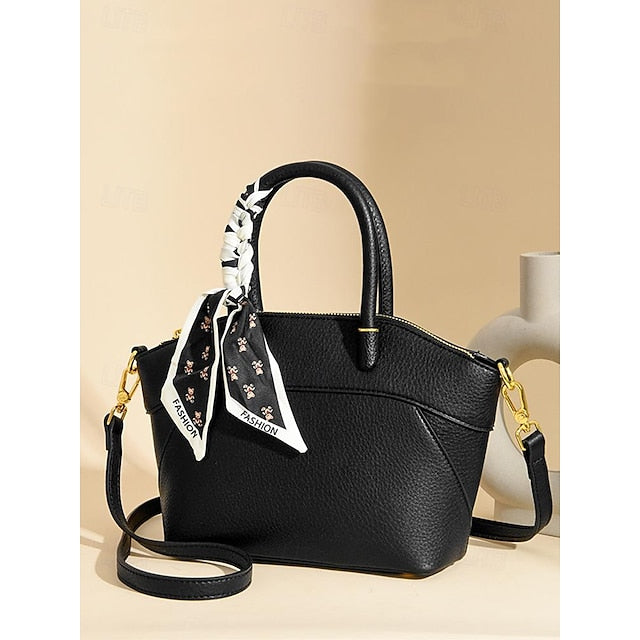 Holiday Office Bag Daily Women's Handbag PU Bucket Leather