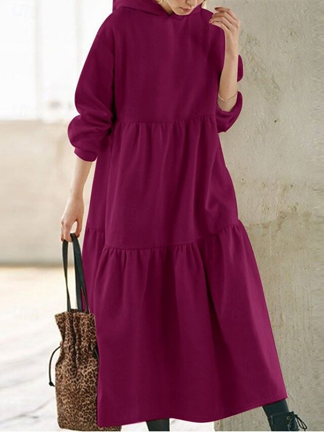 Women's Maxi Dress A Line Dress Casual Daily Loose Fit