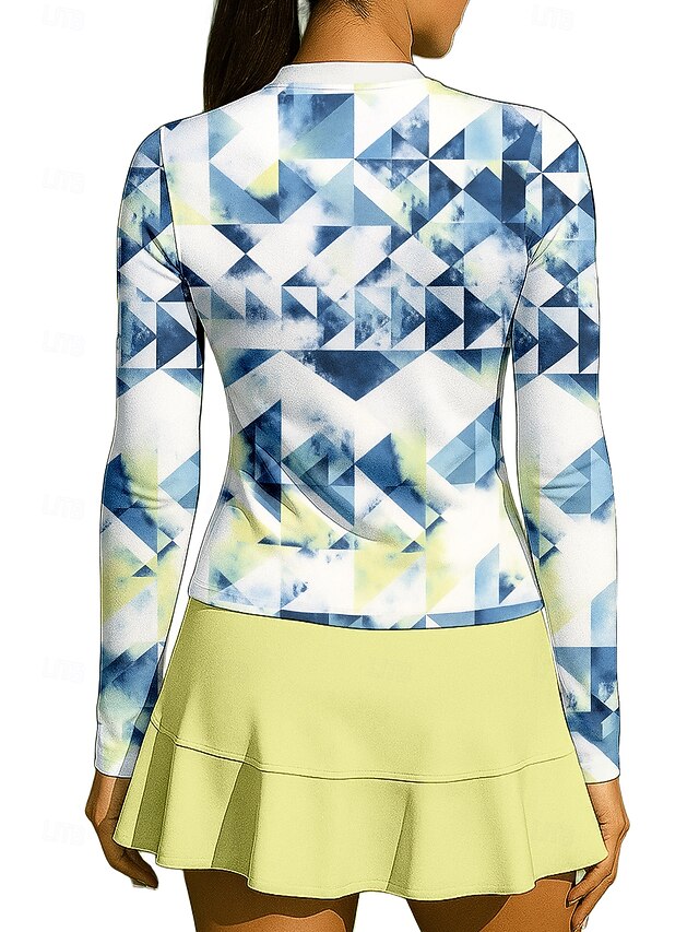 Women's Geometric Sport Shirt Tennis Shirt Tennis Top Long