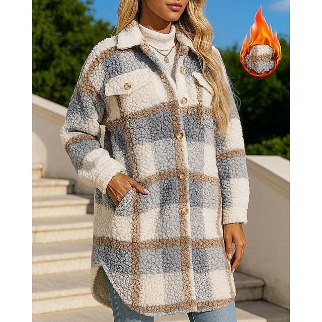 Women's Long Winter Coat Winter Coat Polar Fleece Jacket