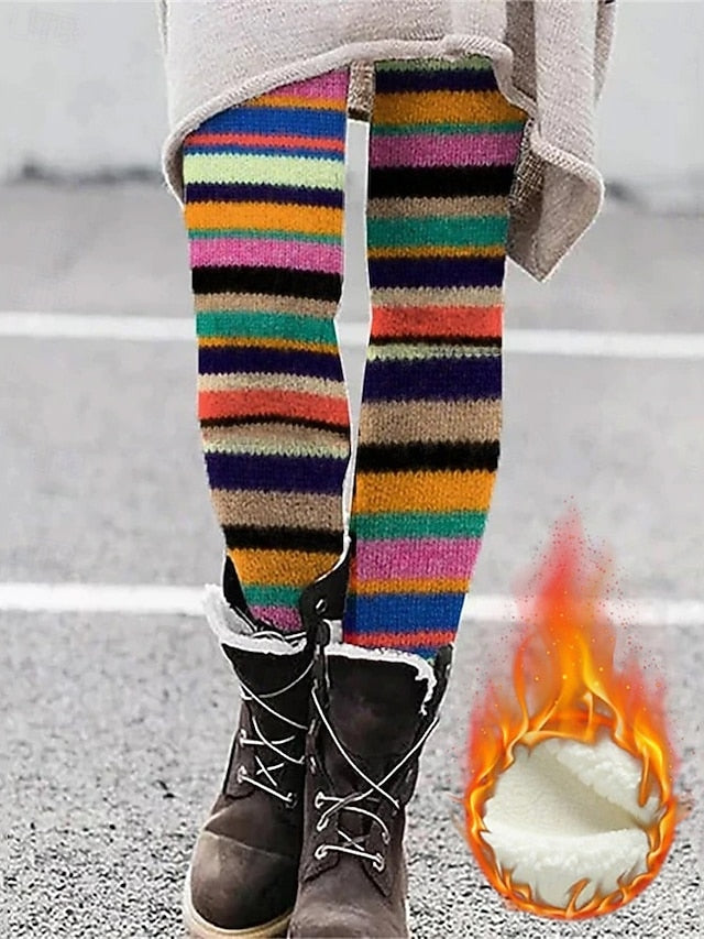 Women's Leggings Cozy Leggings Vintage Fashion Streetwear