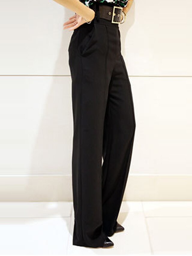Women's Dress Work Pants Wide Leg Pants Trousers Full