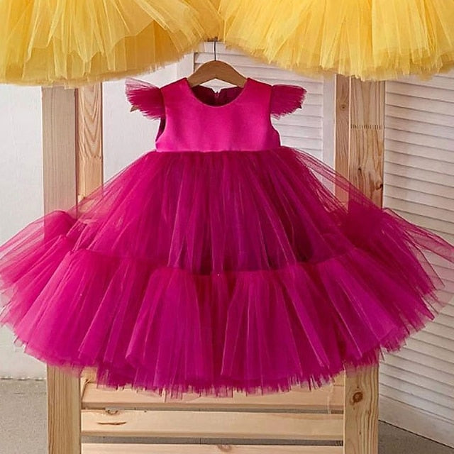Dress Princess Girls' Kid's Flower Girl