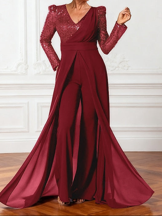 Elegant Shine the Jumpsuits Sparkle of Dress Bride Mother