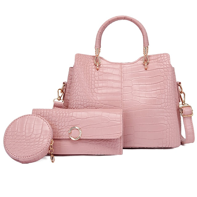 Set Leder Geldbörse Going Bag PU Pcs Büro 3 frauen aus