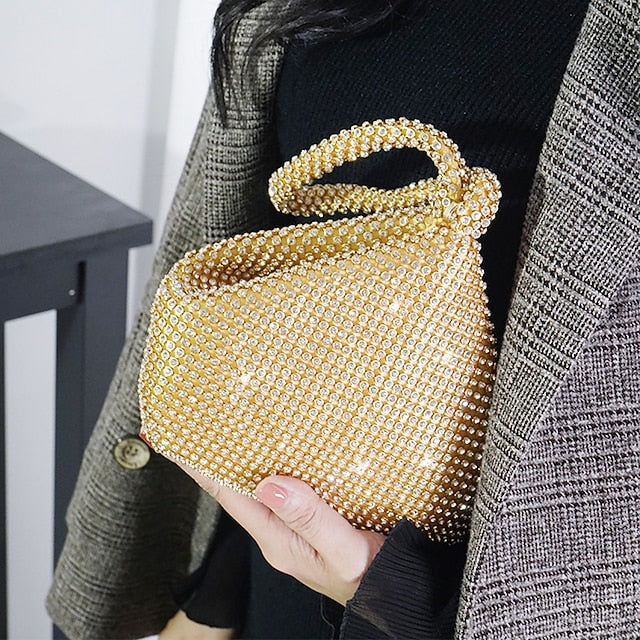 Evening Women's - Rhinestone Bag Silver Elegant Crystal