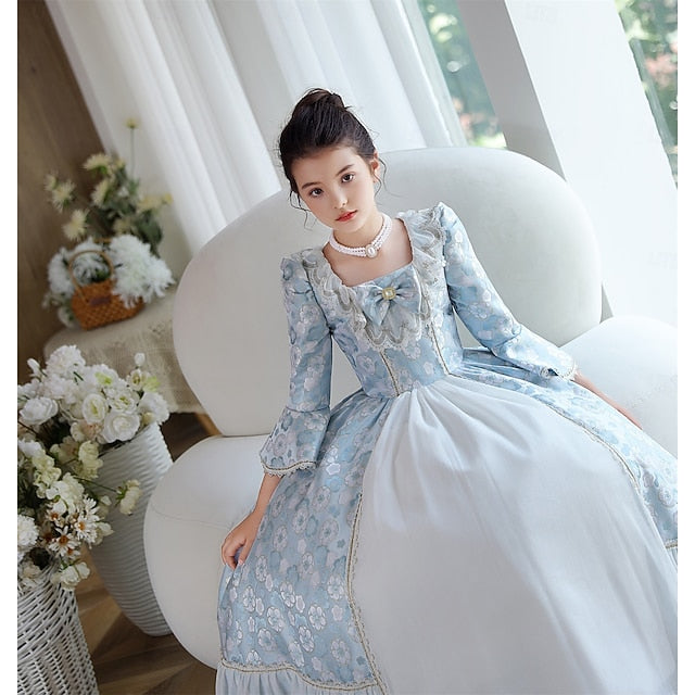 Inspired Girl Vintage Dress Masquerade Flower Rococo Gothic