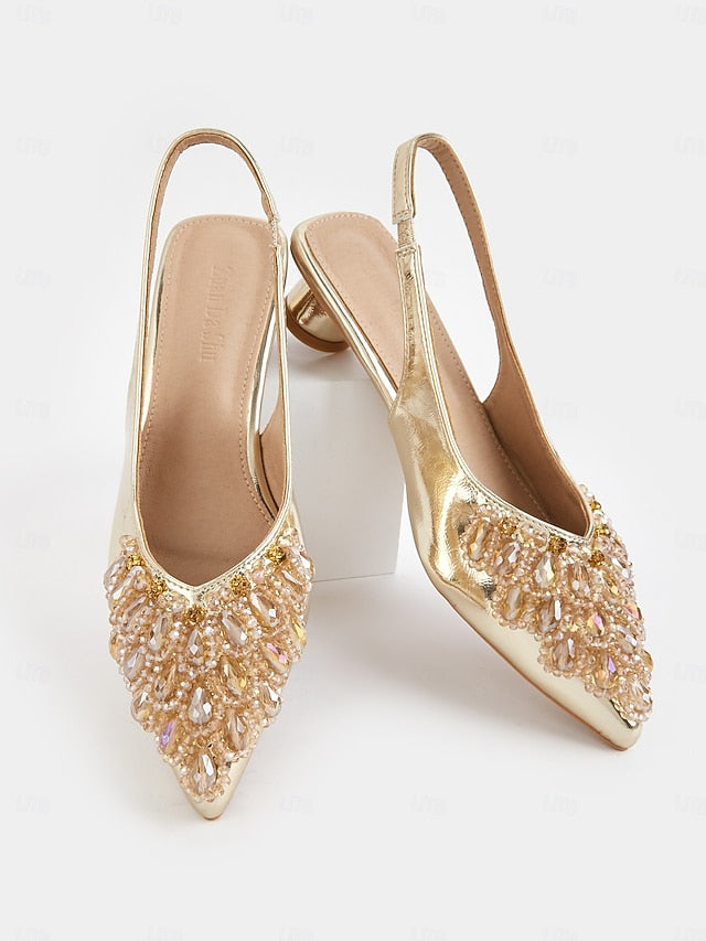 for Beaded Shoes Wedding with - Detail Women Slingback Ivory