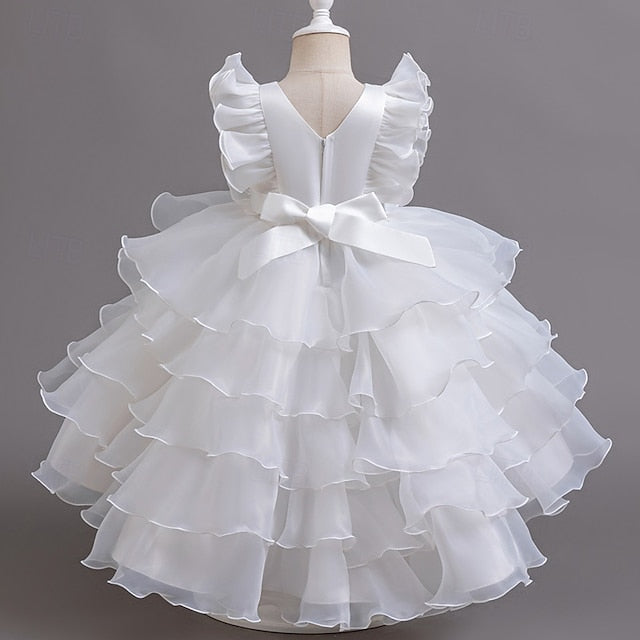 Dress Girls' Asymmetrical Party Kids Floral