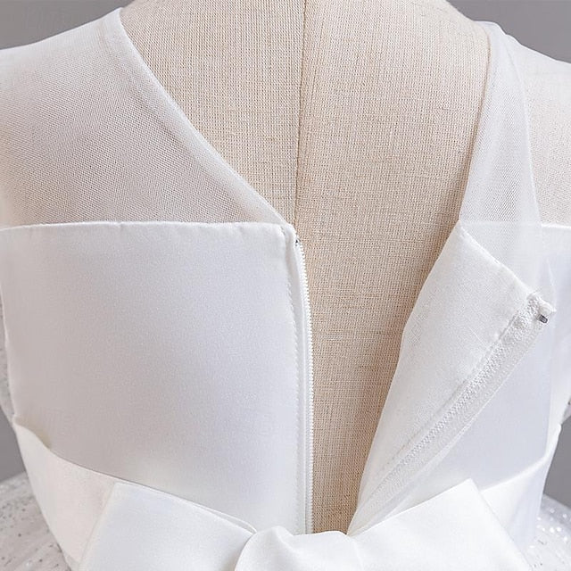 Girl Kids Party Girls' Sequin Sleeveless Flower Dress