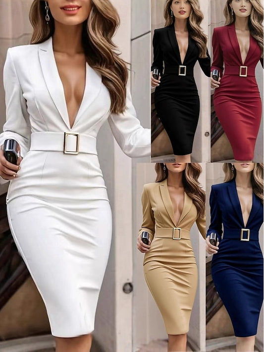 Women's Mini Dress Bodycon Dress Work Dresses Semi Formal
