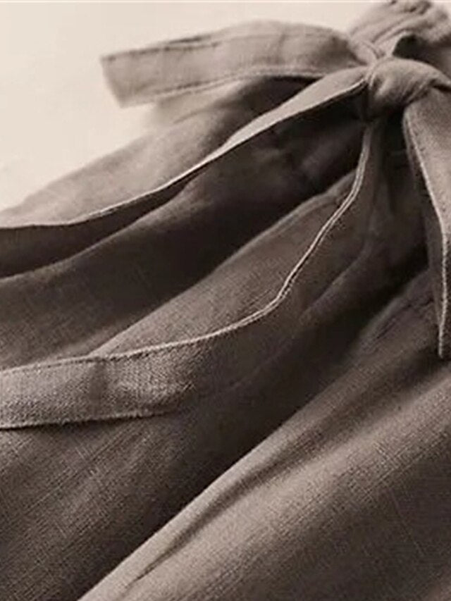 Women's Wide Leg Cropped Pants Vacation Vintage Casual