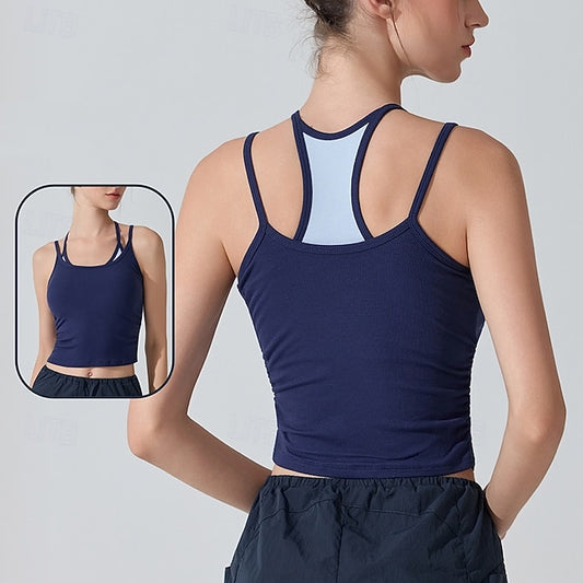Women's Solid Colored Tank Top Sport Top UV Protection