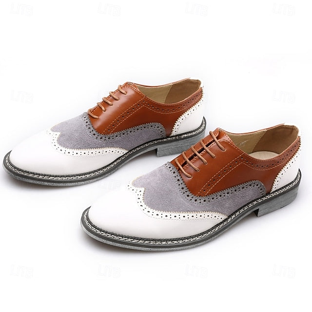 Spectator Gatsby-Inspired Wingtip Men's Shoes Oxford in
