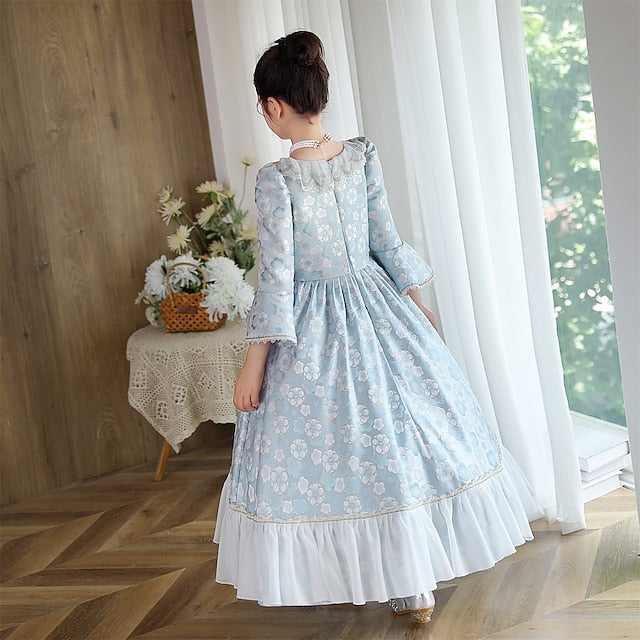 Inspired Girl Vintage Dress Masquerade Flower Rococo Gothic