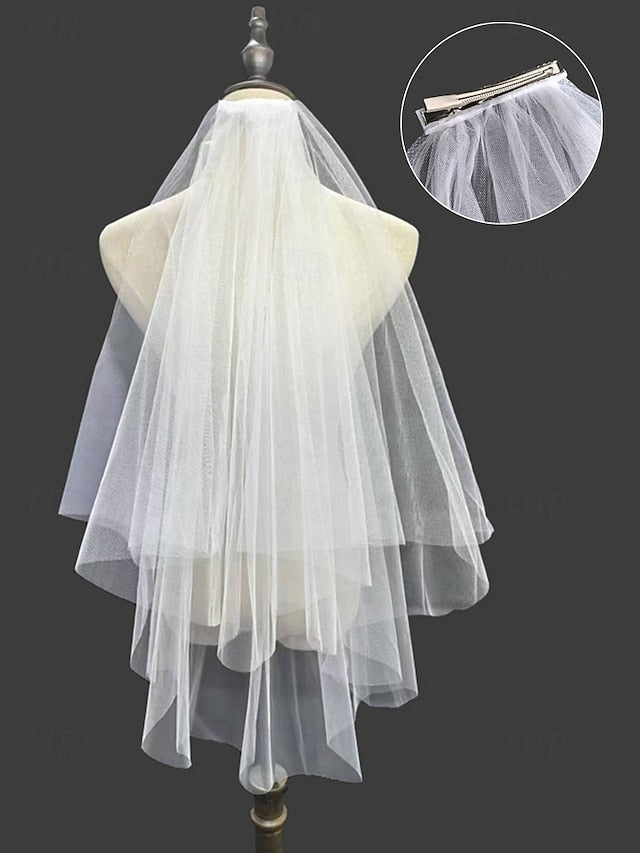 Veil Bridal Tulle Elegant Two-Layer – Soft with Classic
