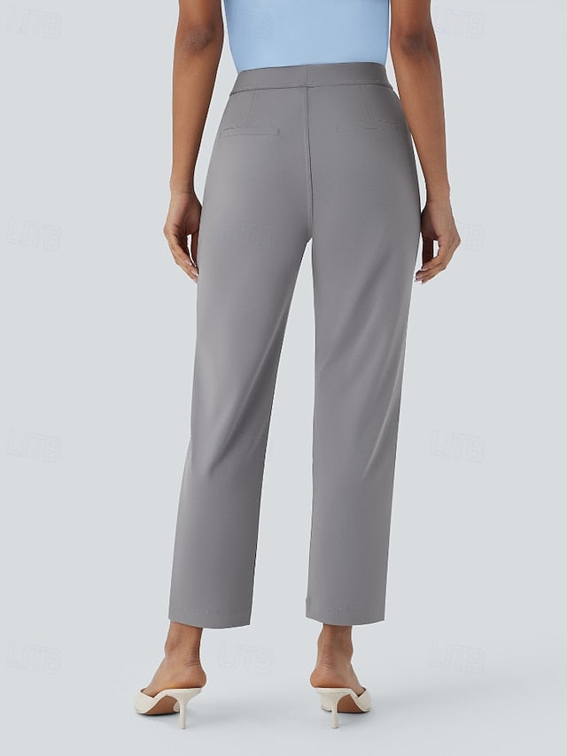 Women's Dress Pants Streetwear Casual Full Length Natural