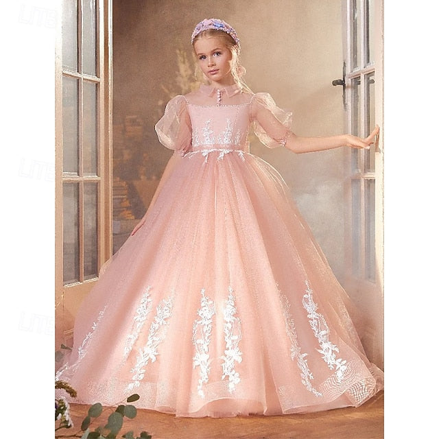 Princess Girls' Party Girl Evening Dress Flower Gown