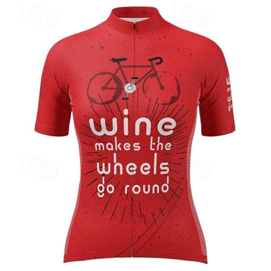 Women's Cycling Jersey Patterned Short Sleeve Bike Tee