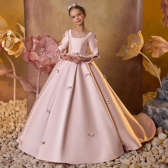 Girl Girls' Communion Dress First Party Flower