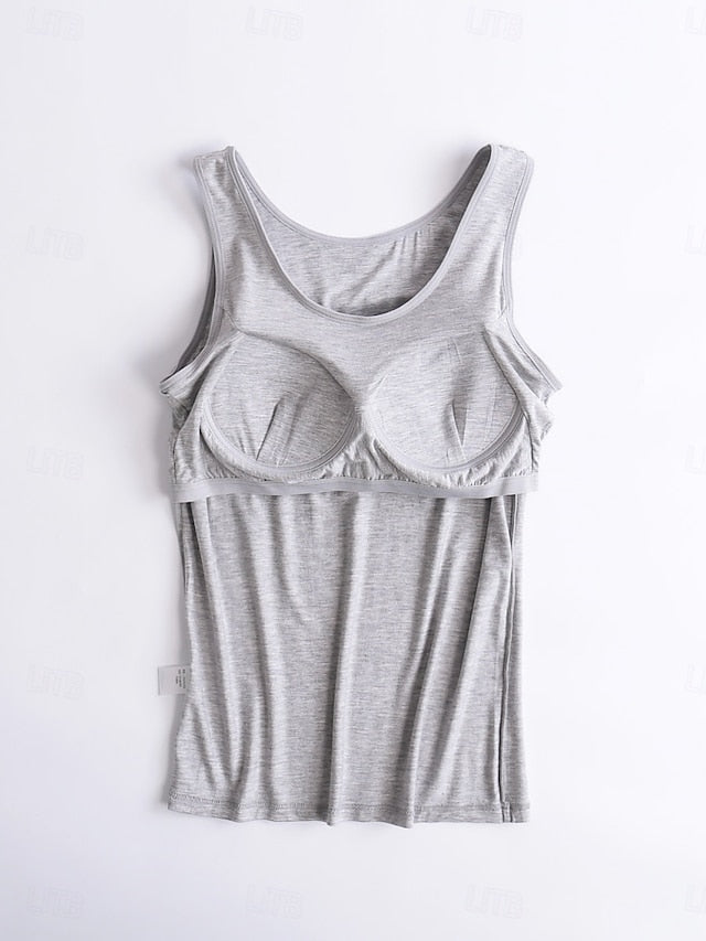 Women's Camisole Tank Top Solid Color Daily Basic Casual