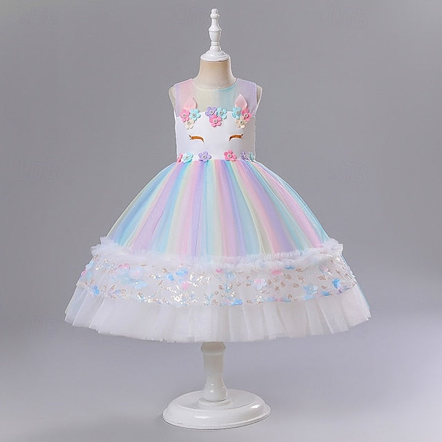 Kid's Dress Princess Girls' Girl Flower