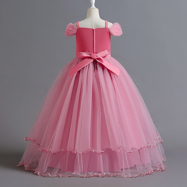 Dress Party Kids Girls' Girl Flower