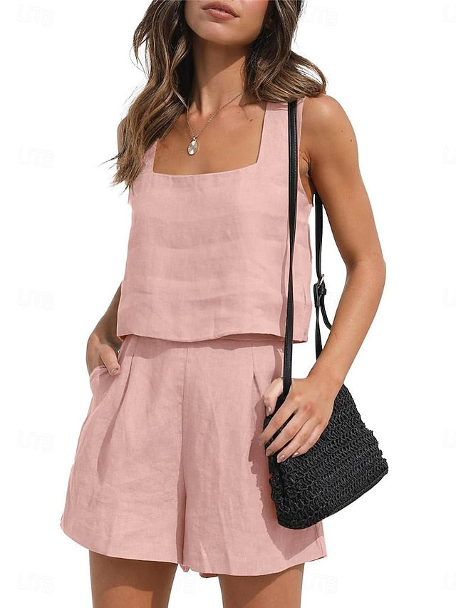 Women's Loungewear Sets Pure Color Fashion Basic Street