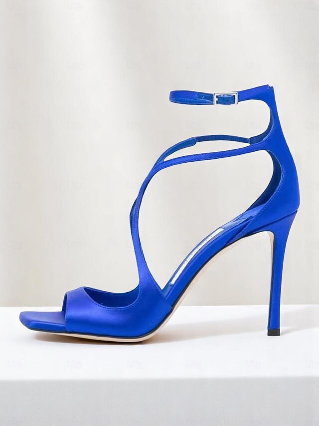Lavender - Elegant Satin Heels Stiletto Women's Crisscross