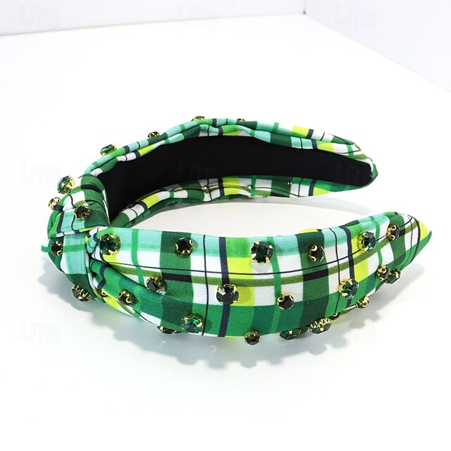 St. Patrick's Day Knotted Headbands for Women, Beaded