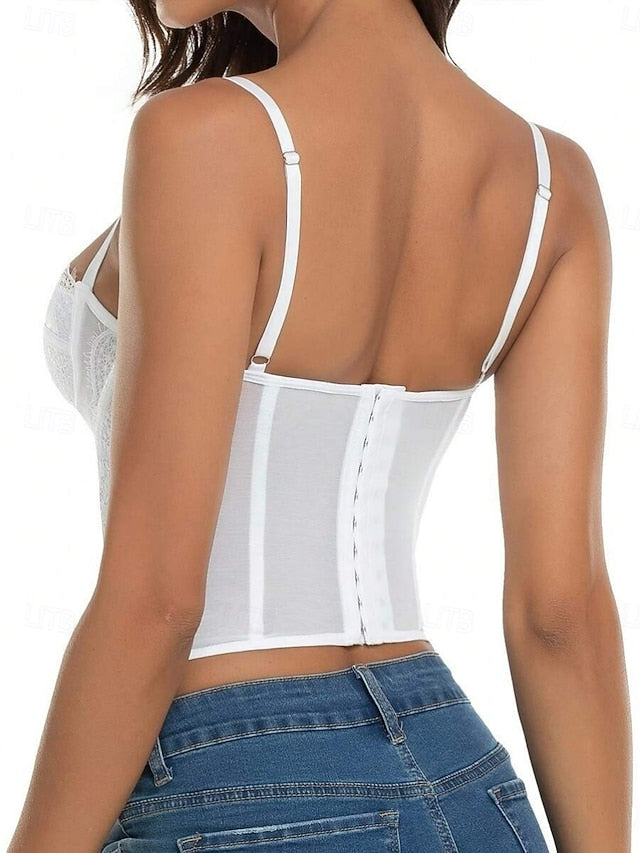 Women's Blouse Camisole Tank Top Lace Plain Stylish Sexy