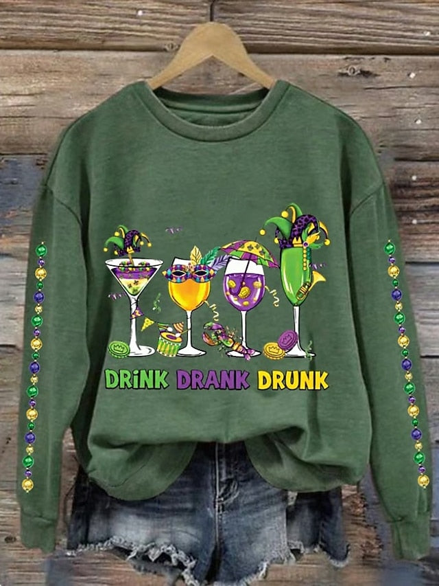 Carnival Women's Pullover Sweatshirt Graphic Shamrock