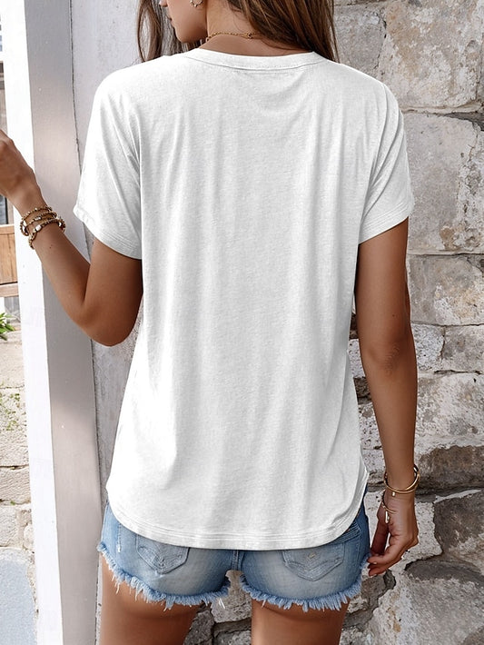 St. Patrick's Day Women's T Shirt Shamrock Casual