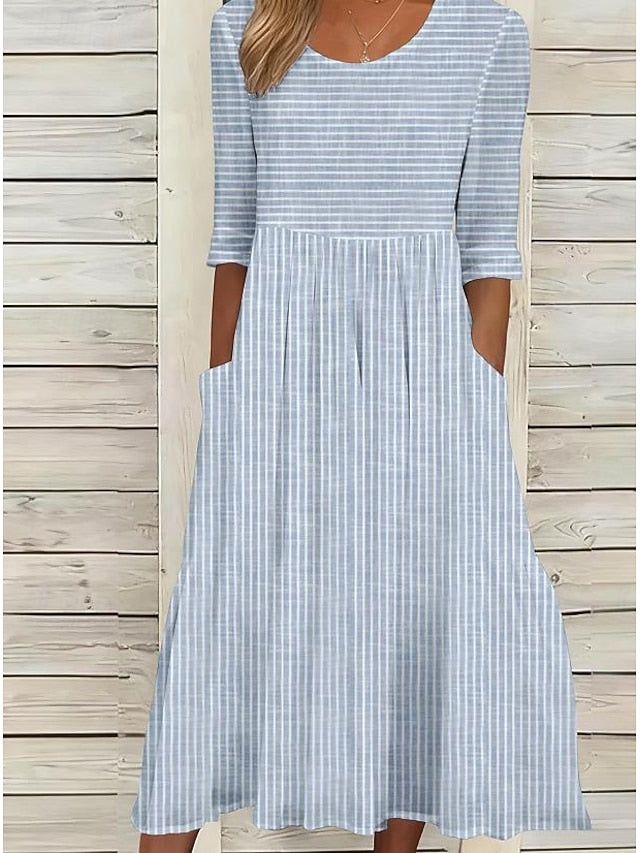 Women's Midi Dress Casual Dress A Line Dress Elegant