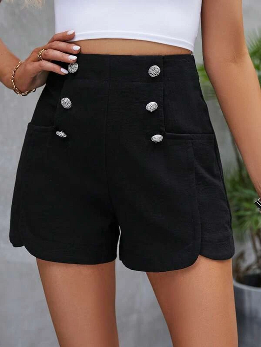 Buckle Casual Loose Shorts  QN79 - fabuloryshop