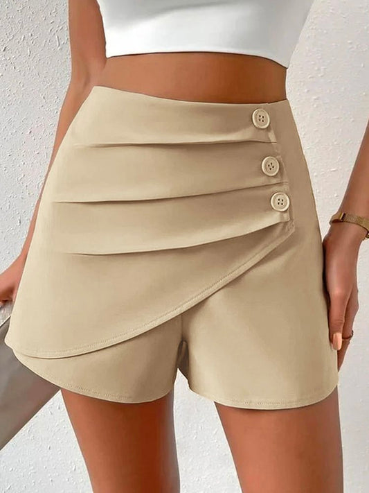 Casual Loose Buttoned Shorts  QB101 - fabuloryshop