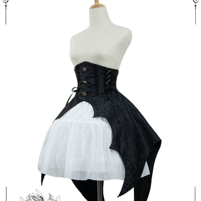 Black Bat Wings Corset Lolita ON1036 LY4182 - fabuloryshop