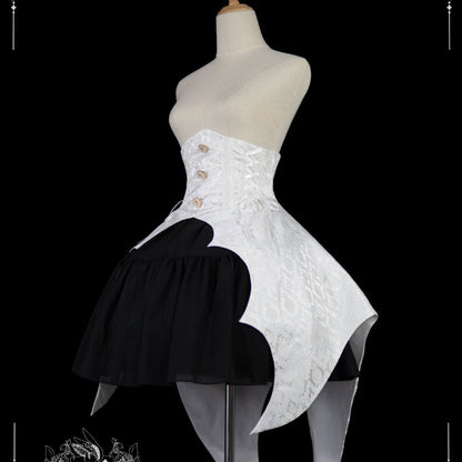 Black Bat Wings Corset Lolita ON1036 LY4182 - fabuloryshop