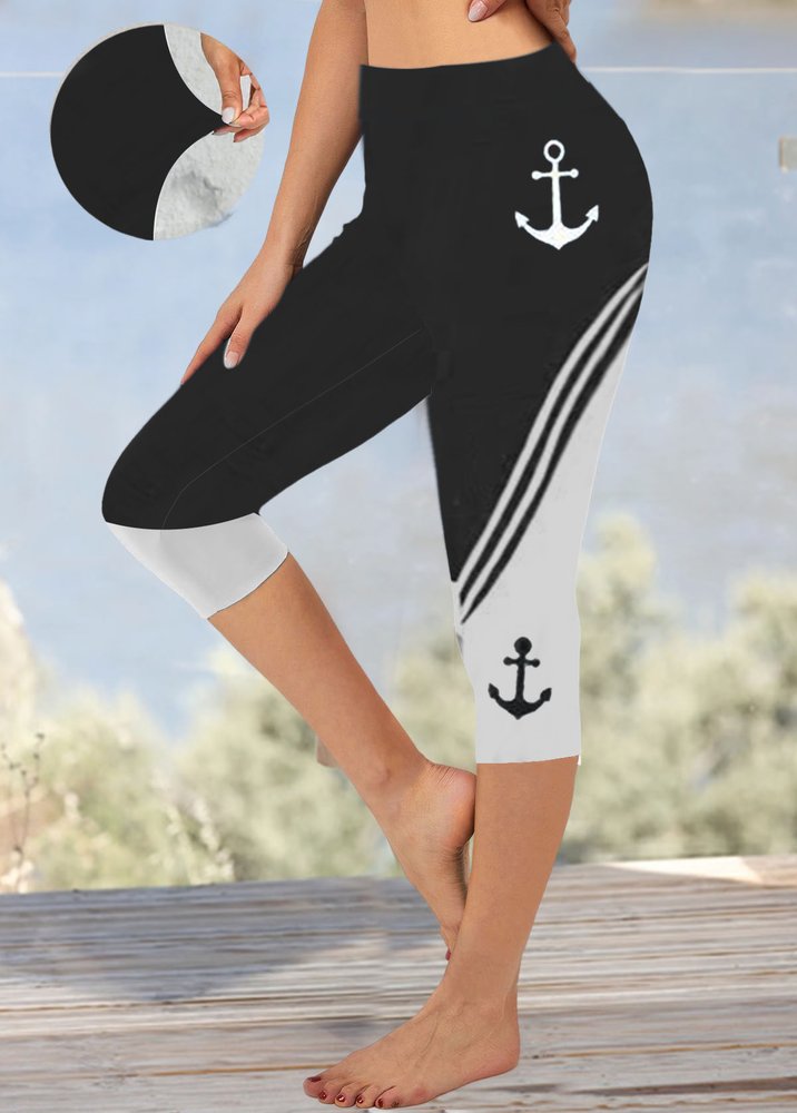 Anchor Tight Knitted Casual Leggings  QN92 - fabuloryshop