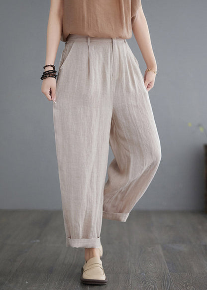 Apricot High Waist Solid Lantern Pants LY2953 - fabuloryshop