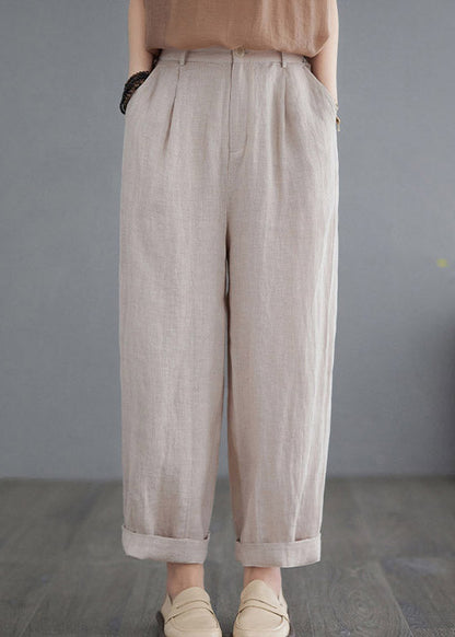 Apricot High Waist Solid Lantern Pants LY2953 - fabuloryshop