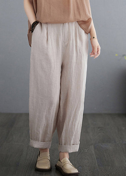 Apricot High Waist Solid Lantern Pants LY2953 - fabuloryshop