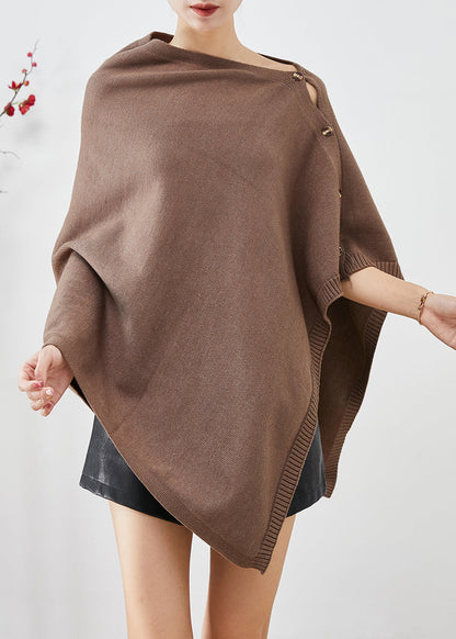 Art Coffee Asymmetrical Button Down Knit Scarf Tops Fall Ada Fashion