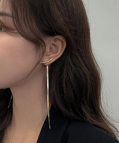 Art Gold Alloy Tassel Drop Earrings LY1810 - fabuloryshop